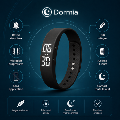 Bracelet Réveil Silencieux | Dormia™