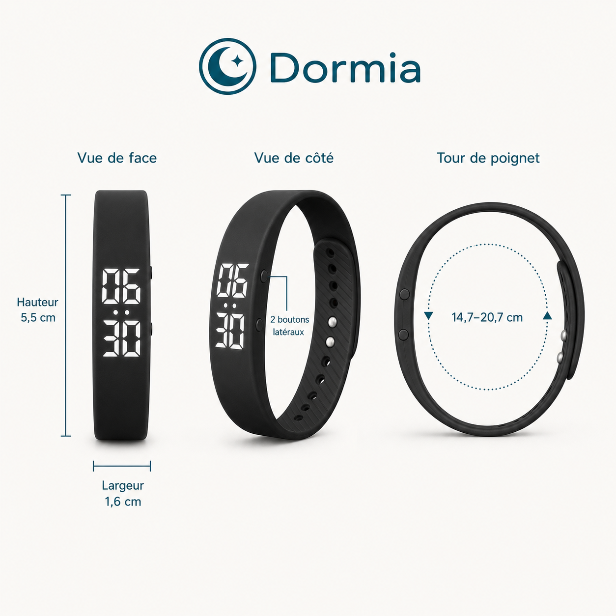 Bracelet Réveil Silencieux | Dormia™